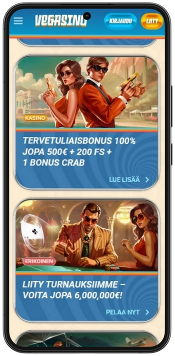 Vegasino online bonukset